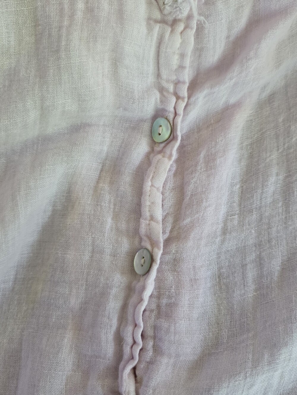 Luna Luz Linen Gauze Tunic, Pale Pink, Pockets, Flowy, Lagenlook - Picture 10 of 15